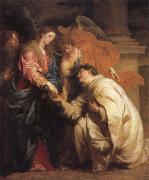Anthony Van Dyck The mystic marriage of the Blessed Hermann Foseph with Mary Spain oil painting artist